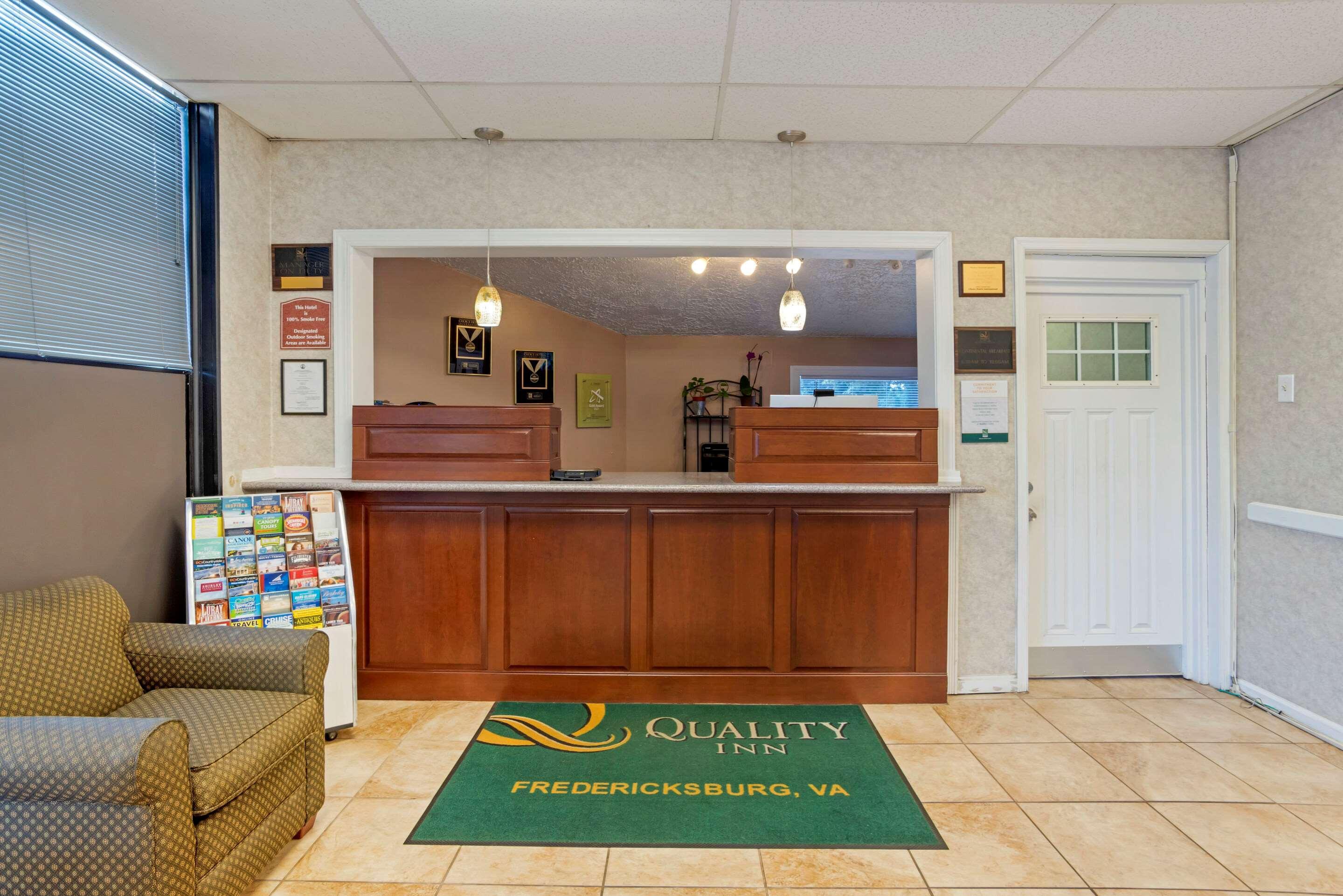 Quality Inn Fredericksburg Near Historic Downtown Exterior photo